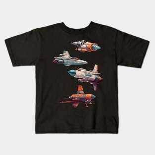 Retro Rockets Kids T-Shirt